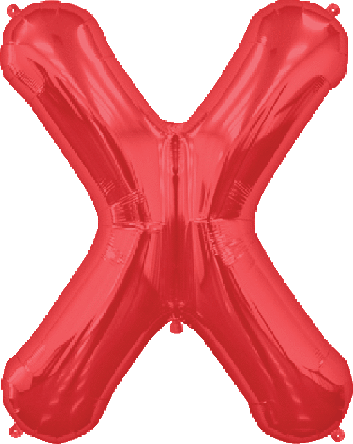 Northstar Mylar & Foil Red / X Red 34" Giant Balloon Letters and Numbers