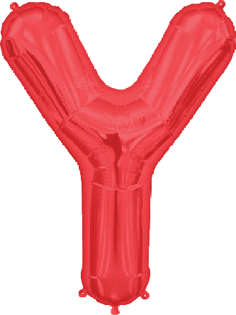 Northstar Mylar & Foil Red / Y Red 34" Giant Balloon Letters and Numbers