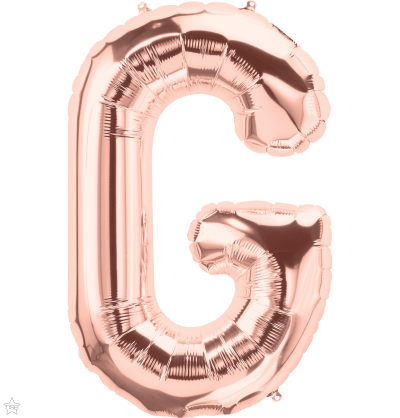 Northstar Mylar & Foil Rose Gold Letter G 34" Balloon