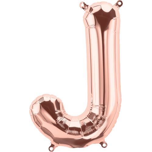 Rose Gold Letter J 16" Balloon