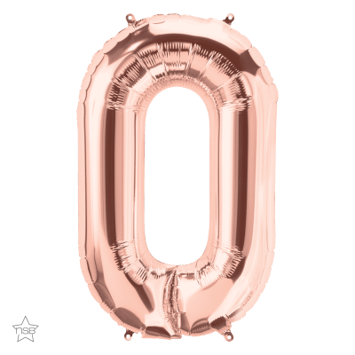 Northstar Mylar & Foil Rose Gold Letter O 34" Balloon