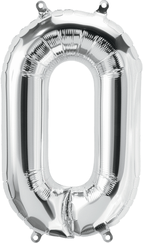 Northstar Mylar & Foil Silver Letter O 16" Balloon