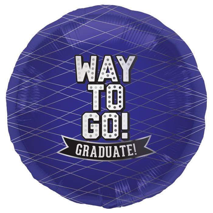 Northstar Mylar & Foil Way To Go Graduate! Purple 18″ Balloon