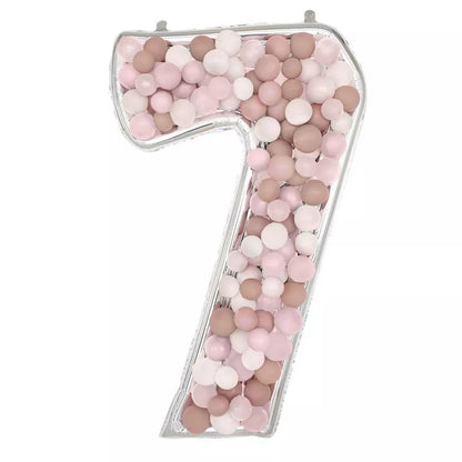 Number 7 BalloonFormz Silver 54″ Foil Balloon by Anagram from Instaballoons