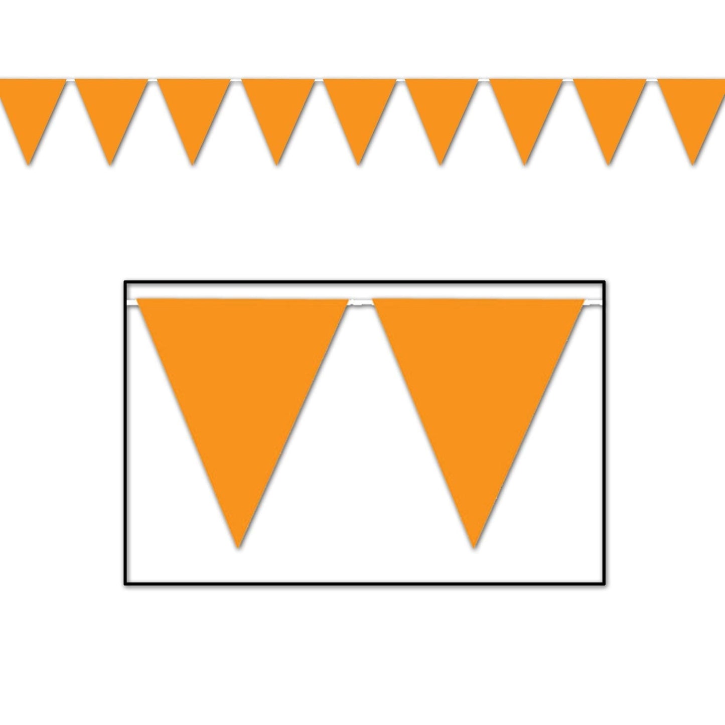 Orange Pennant Banner by Beistle from Instaballoons