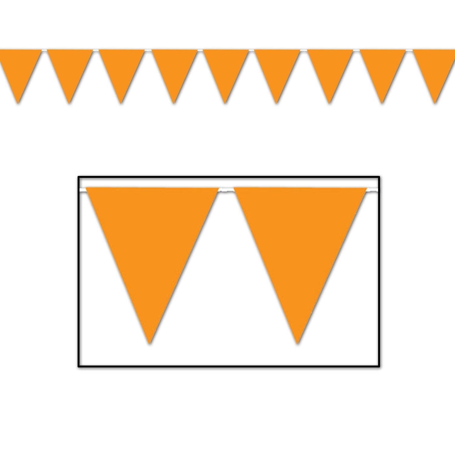 Orange Pennant Banner by Beistle from Instaballoons