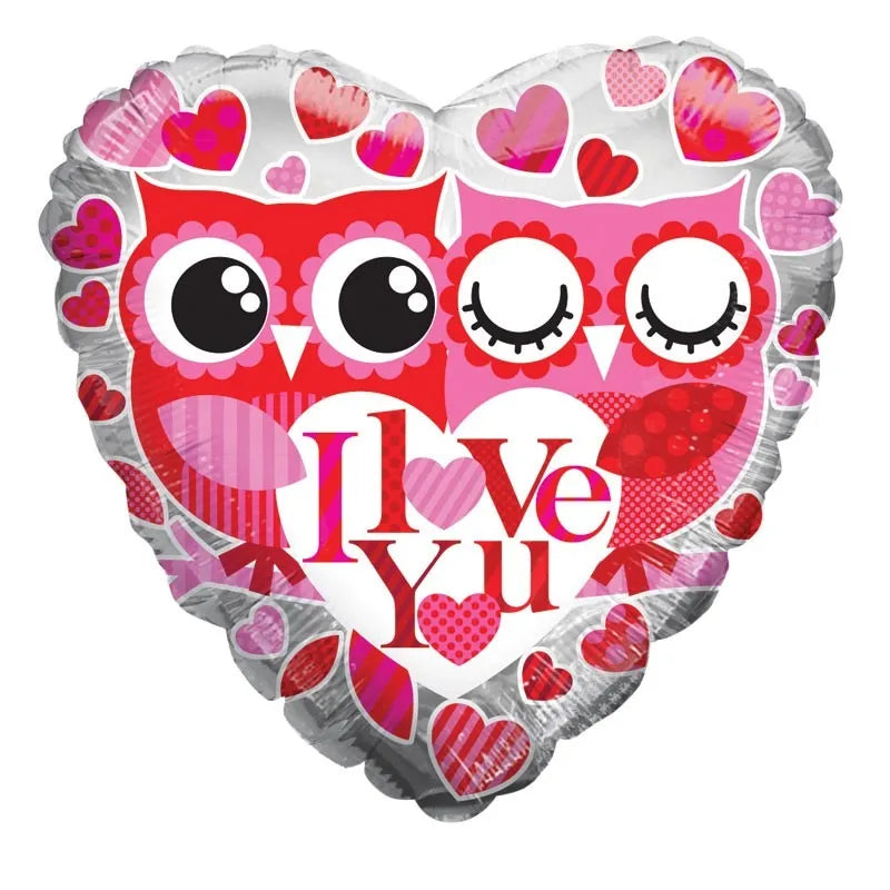 Owls I Love You 18″ Foil Balloon by Convergram from Instaballoons
