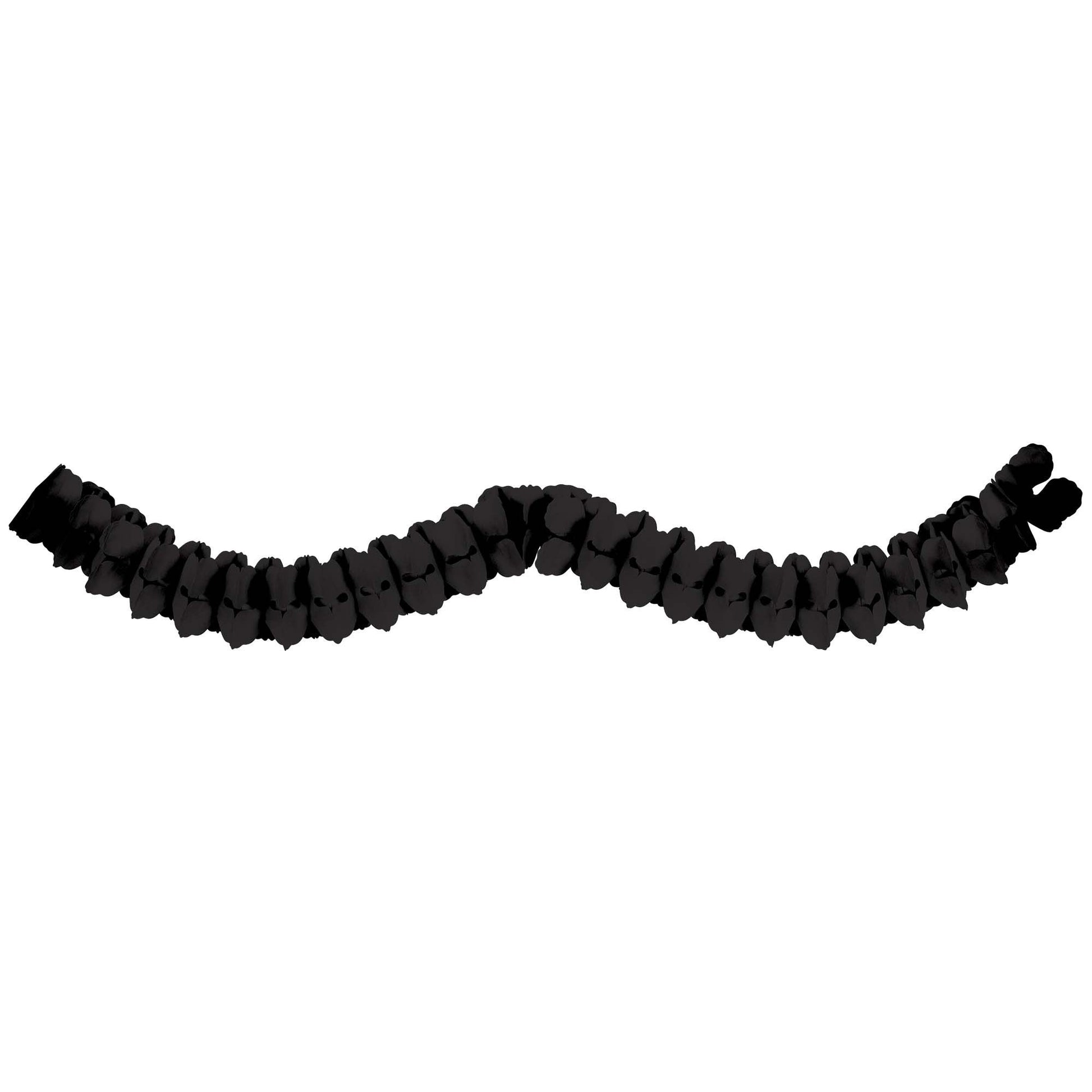 Paper Garland - Black 12′ by Amscan from Instaballoons