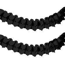 Paper Garland - Black 12′ by Amscan from Instaballoons