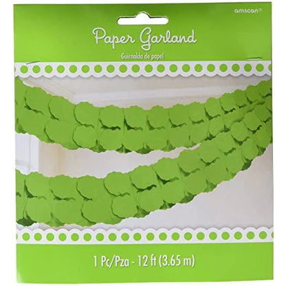 Paper Garland - Kiwi 12′ by Amscan from Instaballoons