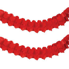 Paper Garland - Red 12′ by Amscan from Instaballoons