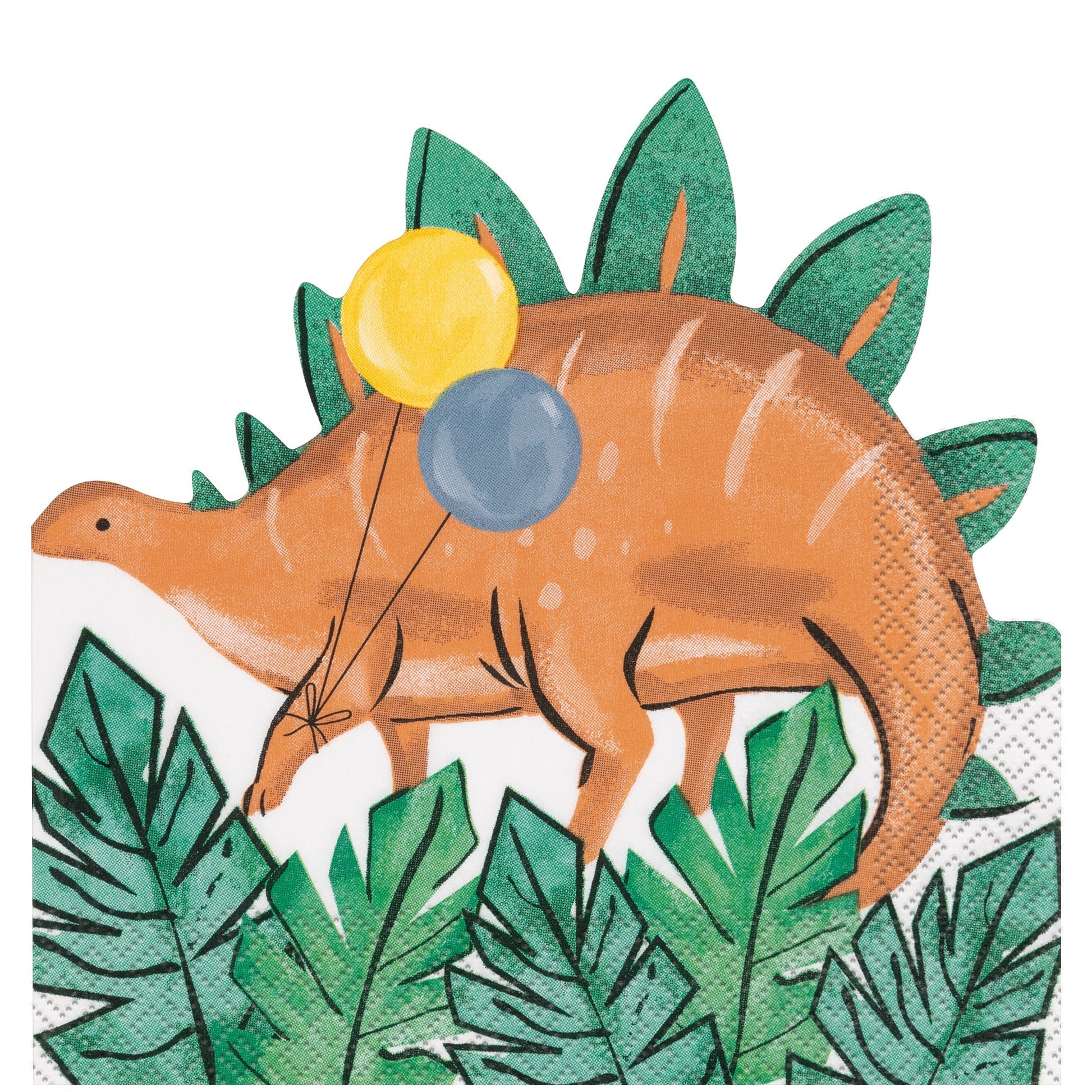 Party Dinosaur Shaped Lunch Napkins by Unique from Instaballoons