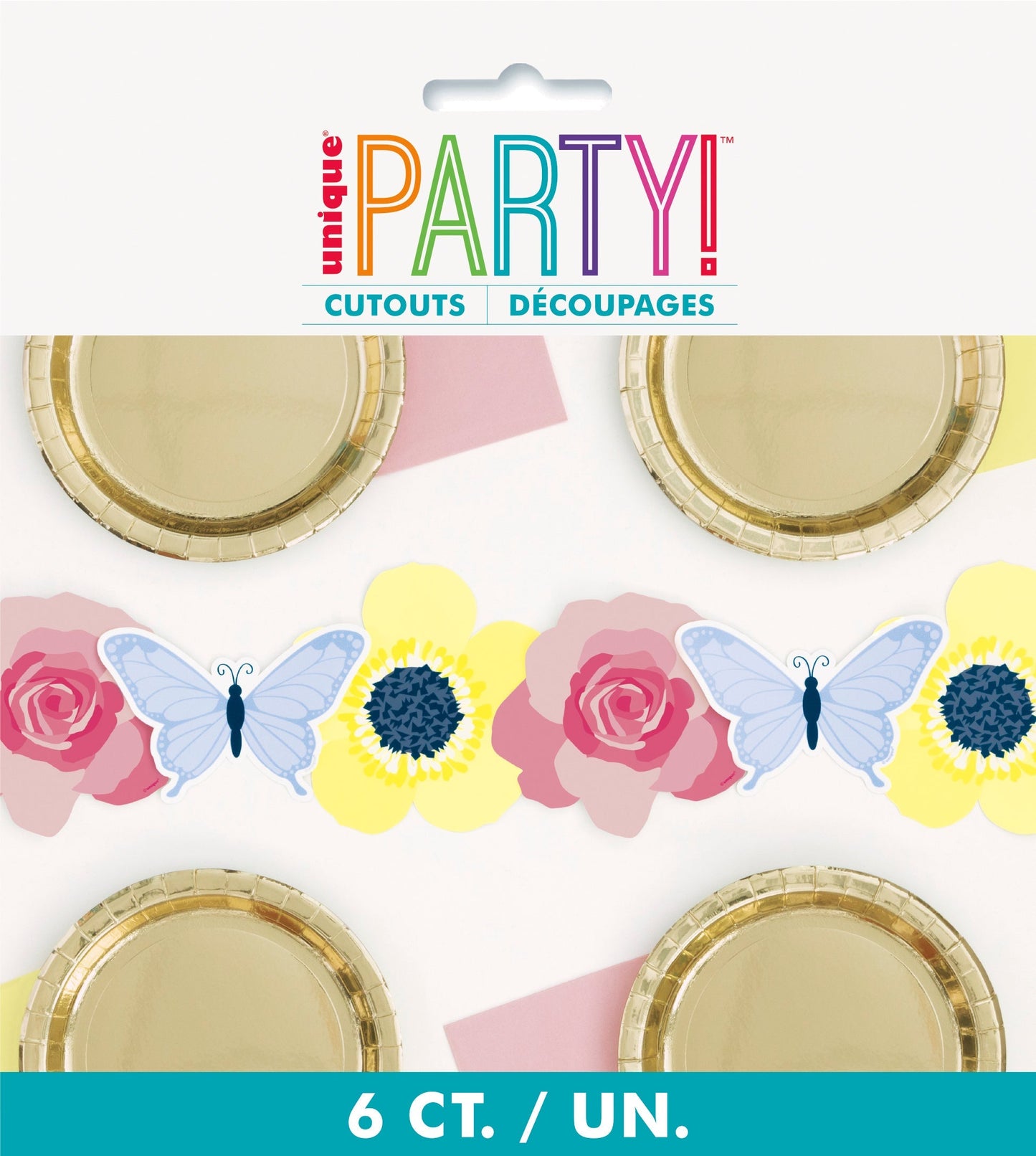 Pastel Floral Paper Cutout Decorations by Unique from Instaballoons