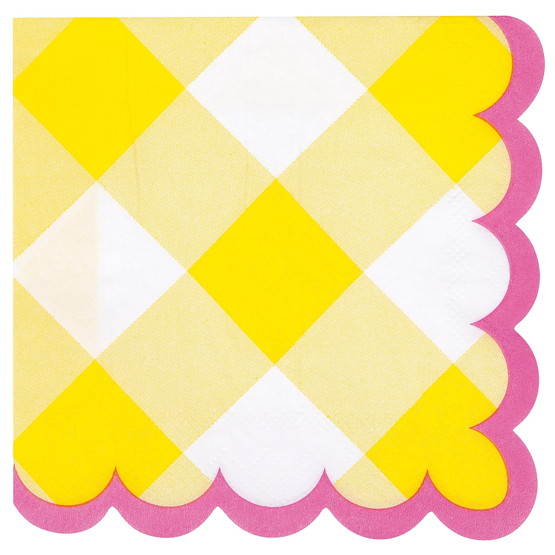 Pastel Gingham Beverage Napkins by Unique from Instaballoons