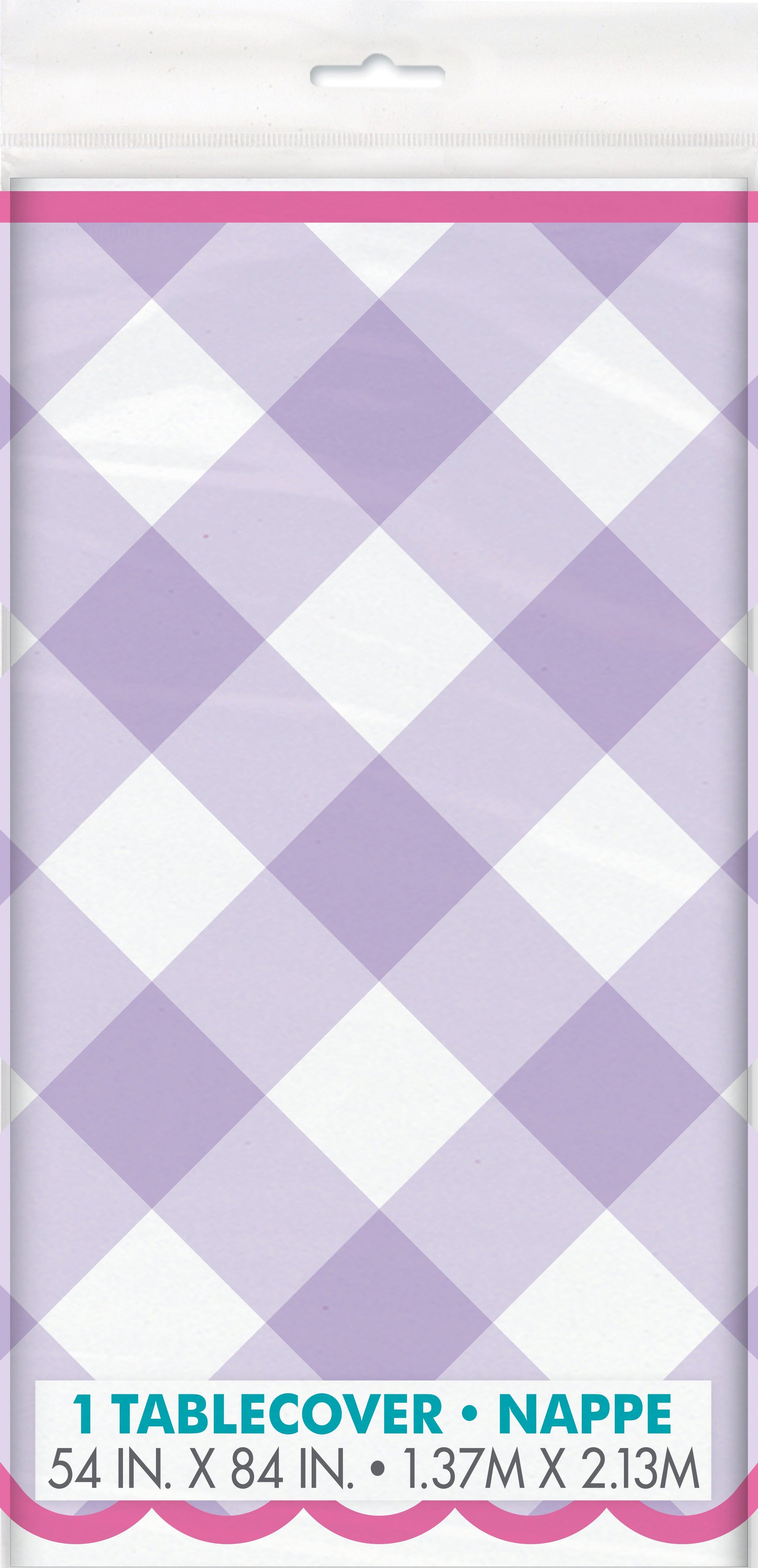 Pastel Gingham Tablecover by Unique from Instaballoons