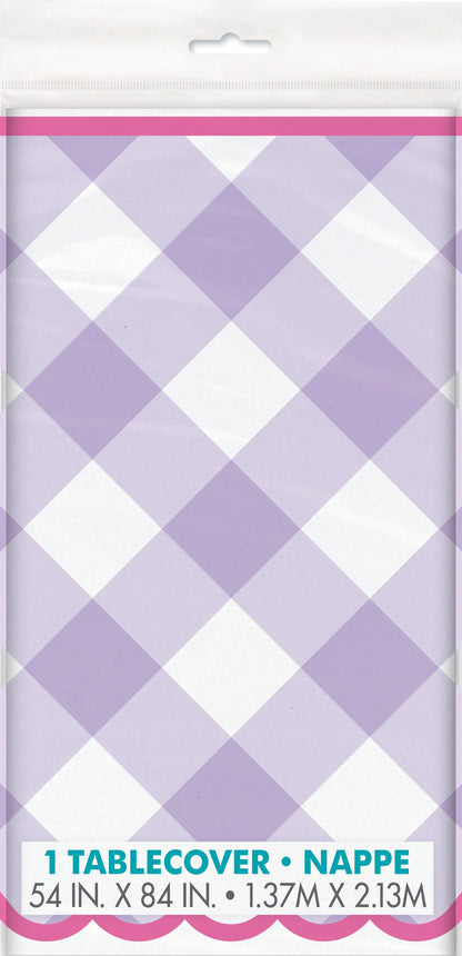 Pastel Gingham Tablecover by Unique from Instaballoons