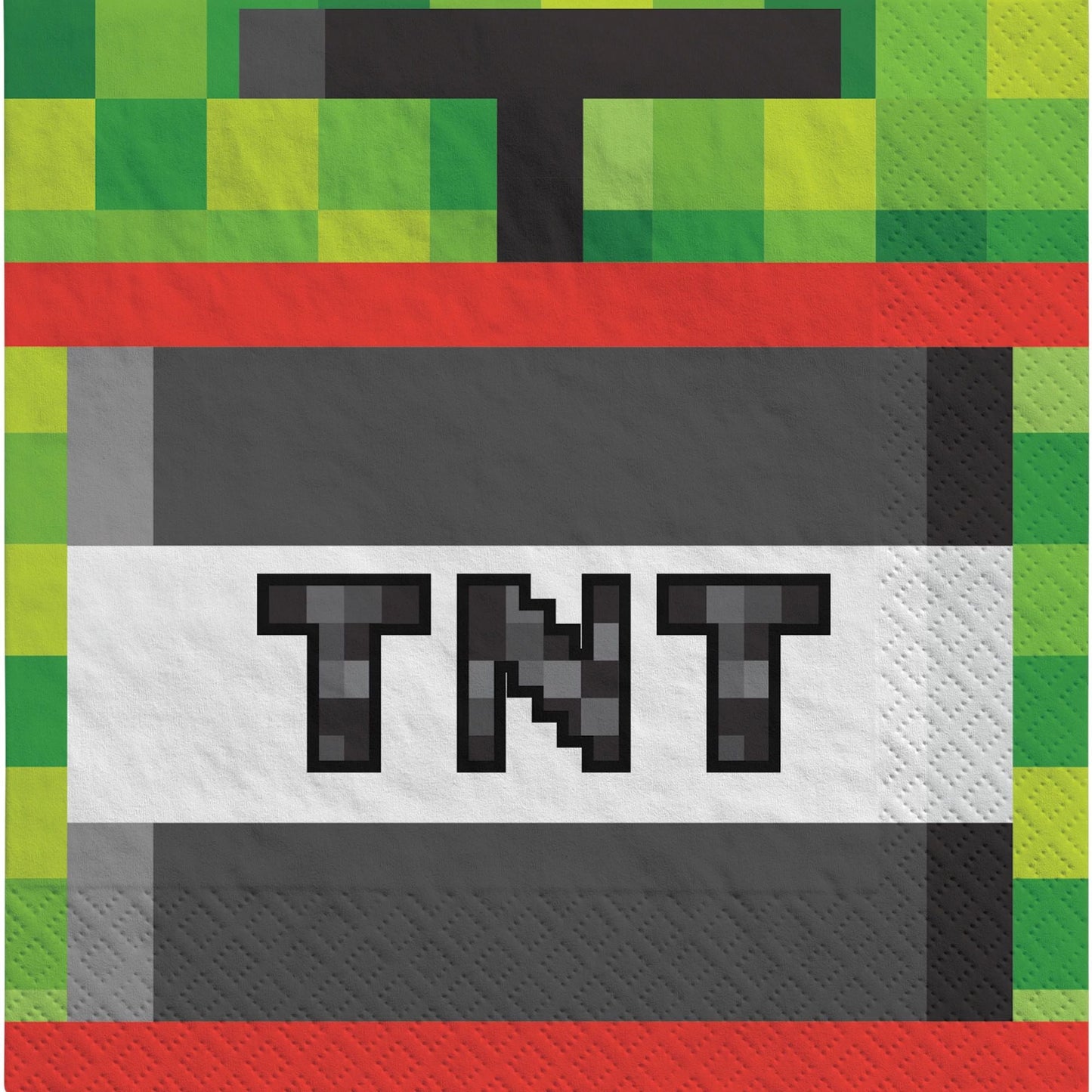 5" Beverage Napkins - TNT Pixel Party (16ct) - Amscan