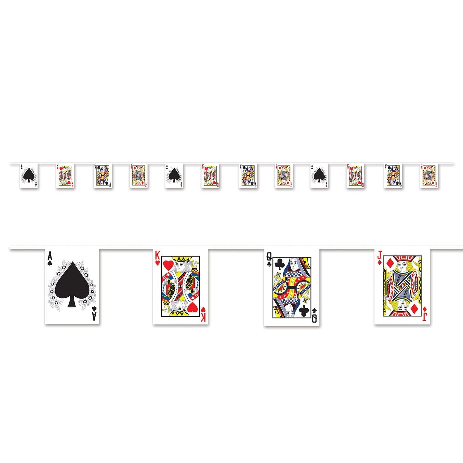 Playing Card Pennant Banner by Beistle from Instaballoons