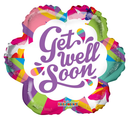 PR Colorblock Flower 18″ Foil Balloons by Convergram from Instaballoons