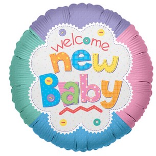 PR Welcome Baby Quilt 18″ Foil Balloons by Convergram from Instaballoons