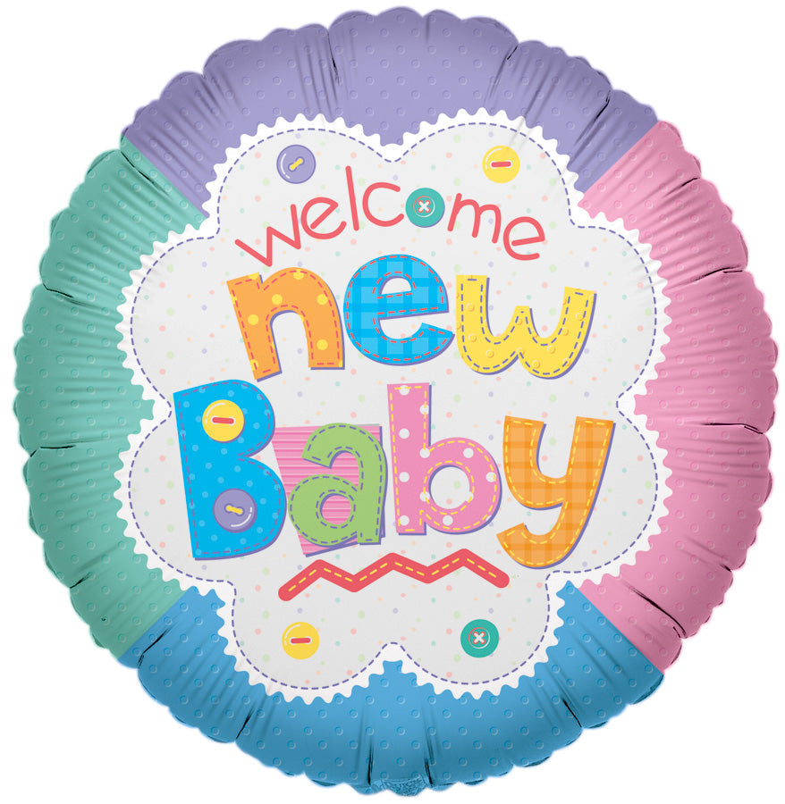 PR Welcome Baby Quilt 18″ Foil Balloons by Convergram from Instaballoons