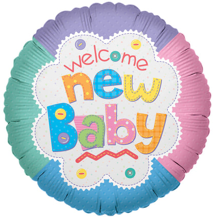 PR Welcome Baby Quilt 18″ Foil Balloons by Convergram from Instaballoons