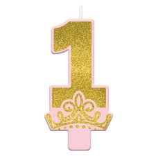 Princess 1st Glitter Candle Foil Balloon by Amscan from Instaballoons