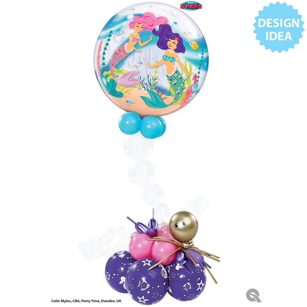 Mermaid Birthday Party 22″ Bubble Balloon