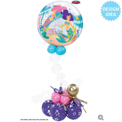 Mermaid Birthday Party 22″ Bubble Balloon