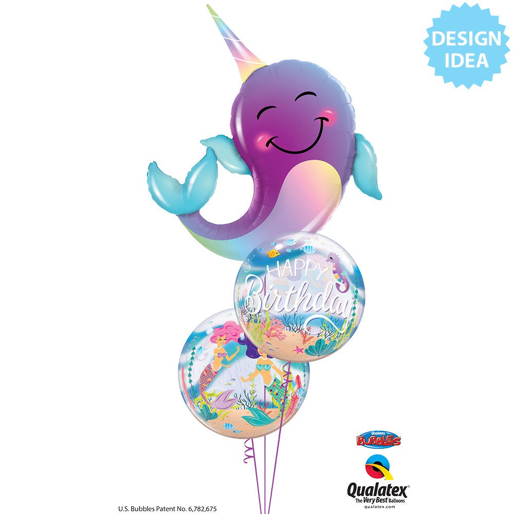 Mermaid Birthday Party 22″ Bubble Balloon
