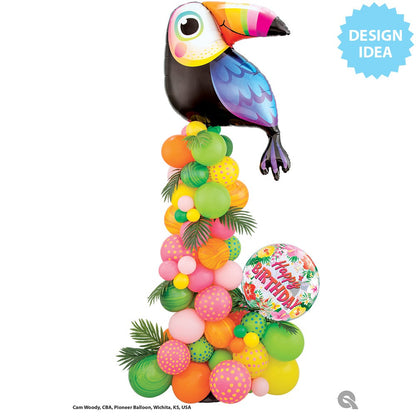 Tropical Birthday Party 22″ Bubble Balloon