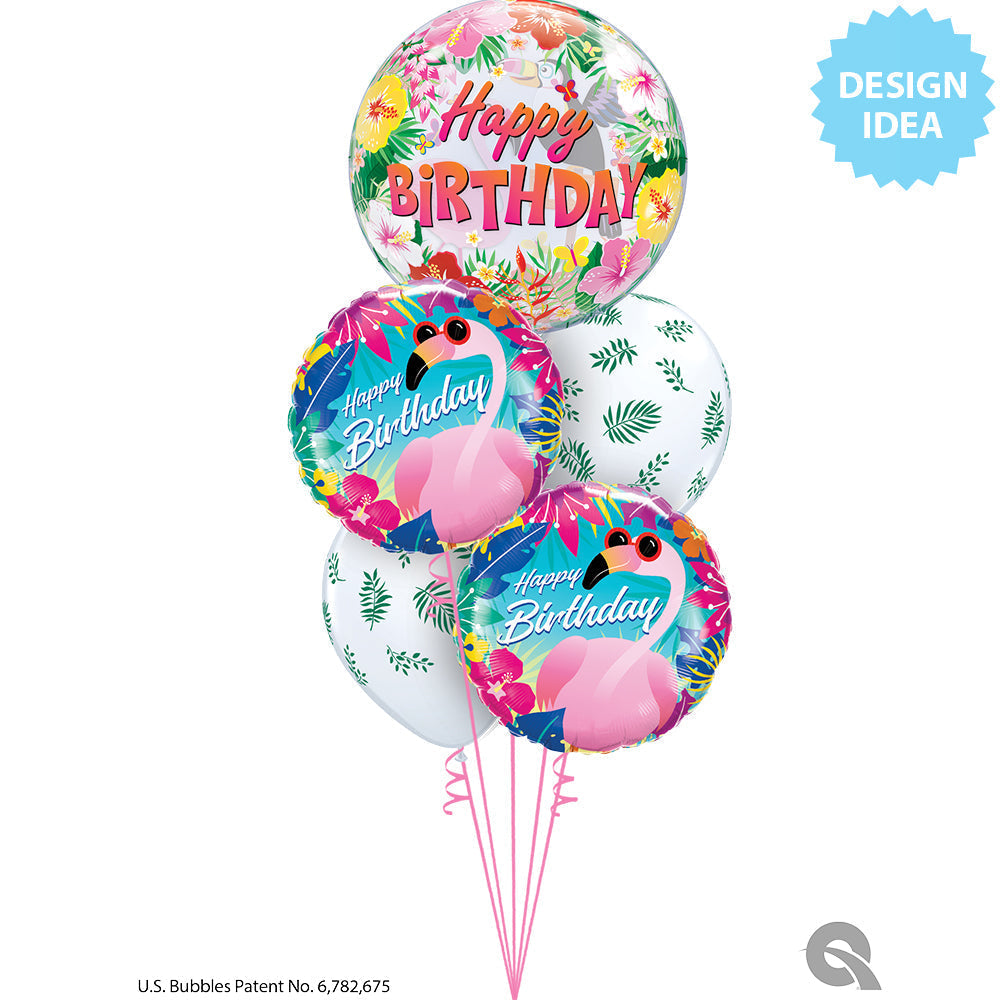 Tropical Birthday Party 22″ Bubble Balloon