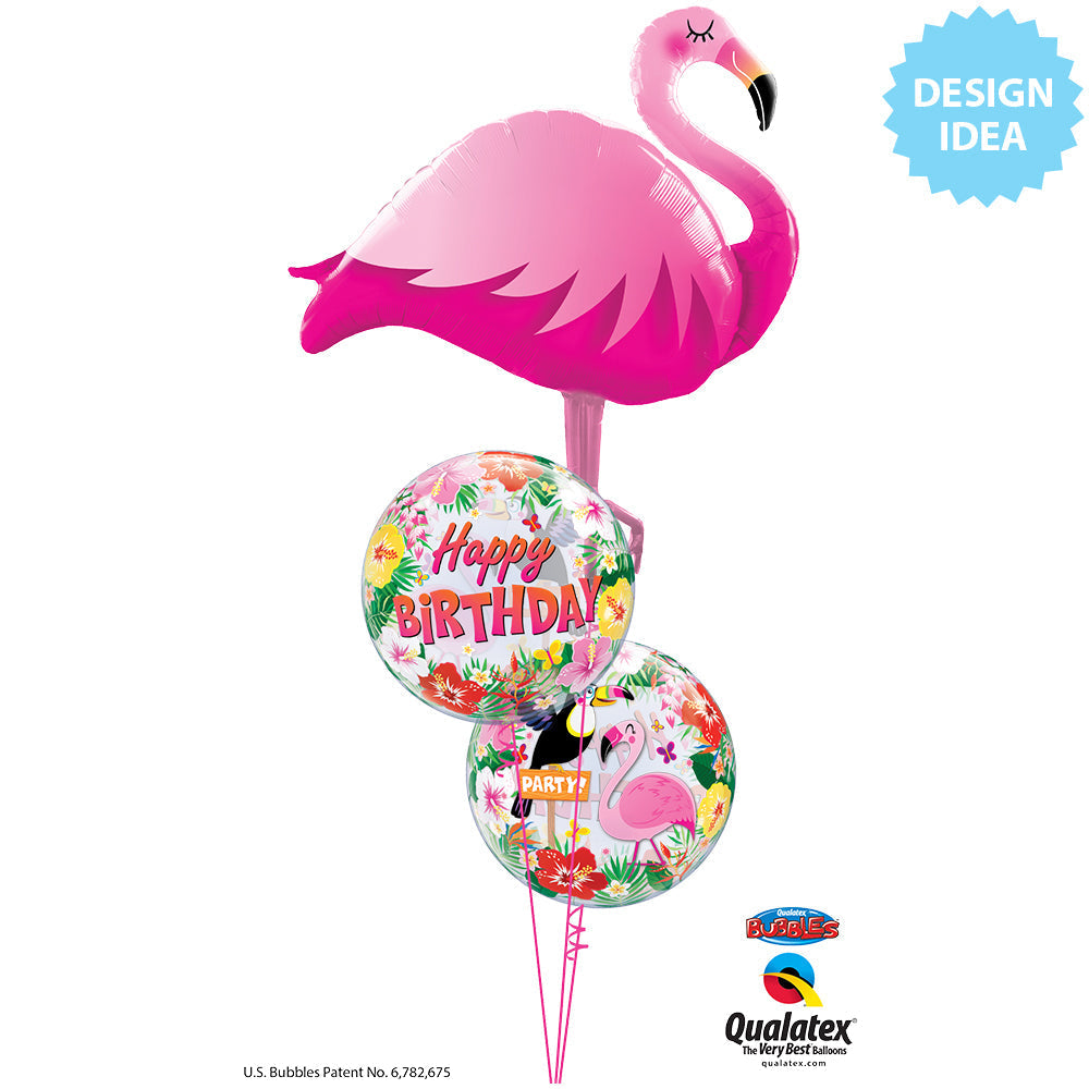 Tropical Birthday Party 22″ Bubble Balloon