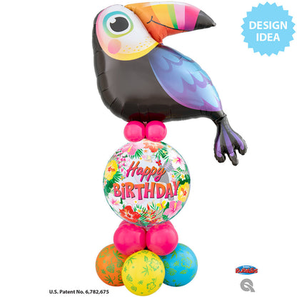 Tropical Birthday Party 22″ Bubble Balloon