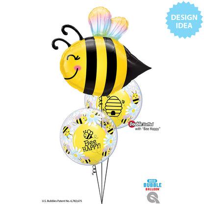 Sweet Bees & Daisies 24″ Bubble Balloon