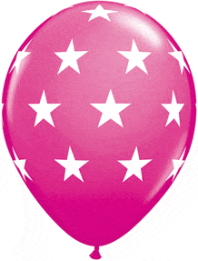 Big Stars Wild Berry 11″ Latex Balloons (50)