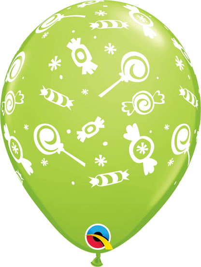 Qualatex Candies-A-Round 11″ Latex Balloons (50)