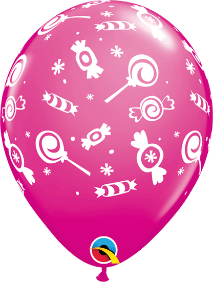 Qualatex Candies-A-Round 11″ Latex Balloons (50)