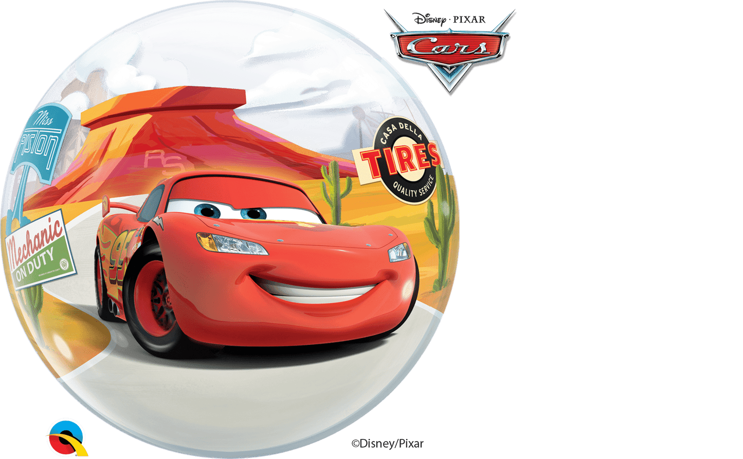 Qualatex Disney•Pixar Lightning McQueen & Mater 22″ Bubble Balloon
