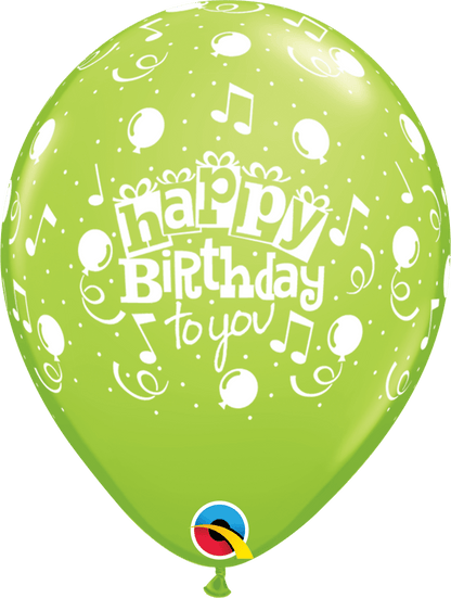 Qualatex Happy Birthday To You 11″ Latex Balloons (50)