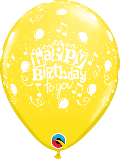 Qualatex Happy Birthday To You 11″ Latex Balloons (50)