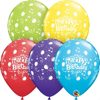 Qualatex Happy Birthday To You 11″ Latex Balloons (50)