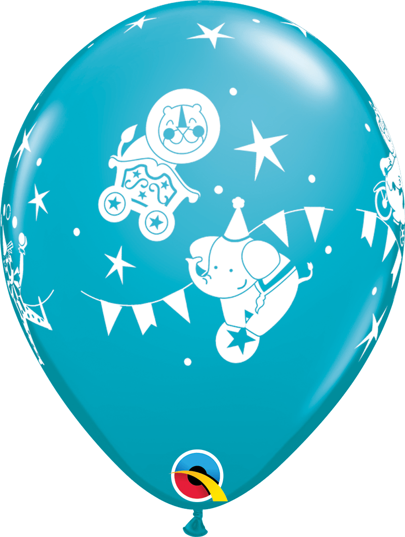Qualatex Latex 11" Round Circus Parade Latex Balloons (50 pack)
