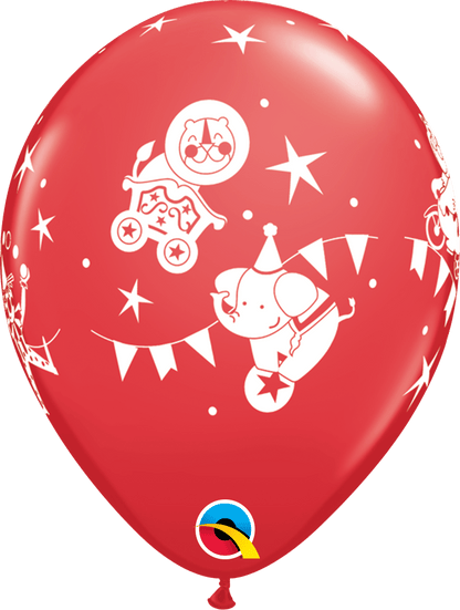 Qualatex Latex 11" Round Circus Parade Latex Balloons (50 pack)