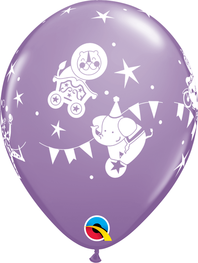 Qualatex Latex 11" Round Circus Parade Latex Balloons (50 pack)
