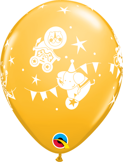 Qualatex Latex 11" Round Circus Parade Latex Balloons (50 pack)