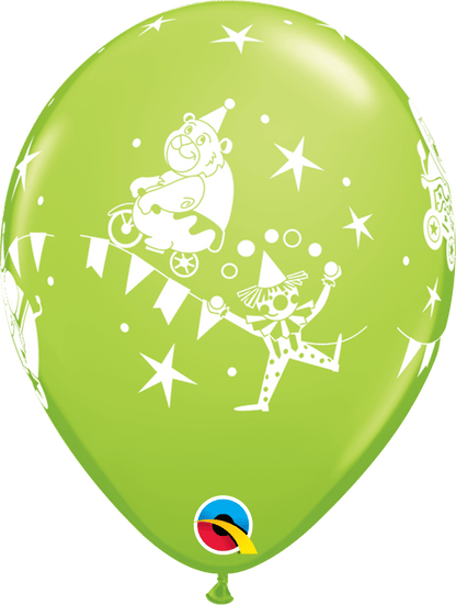 Qualatex Latex 11" Round Circus Parade Latex Balloons (50 pack)