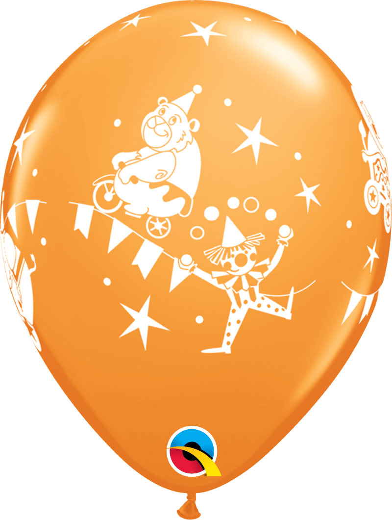 Qualatex Latex 11" Round Circus Parade Latex Balloons (50 pack)