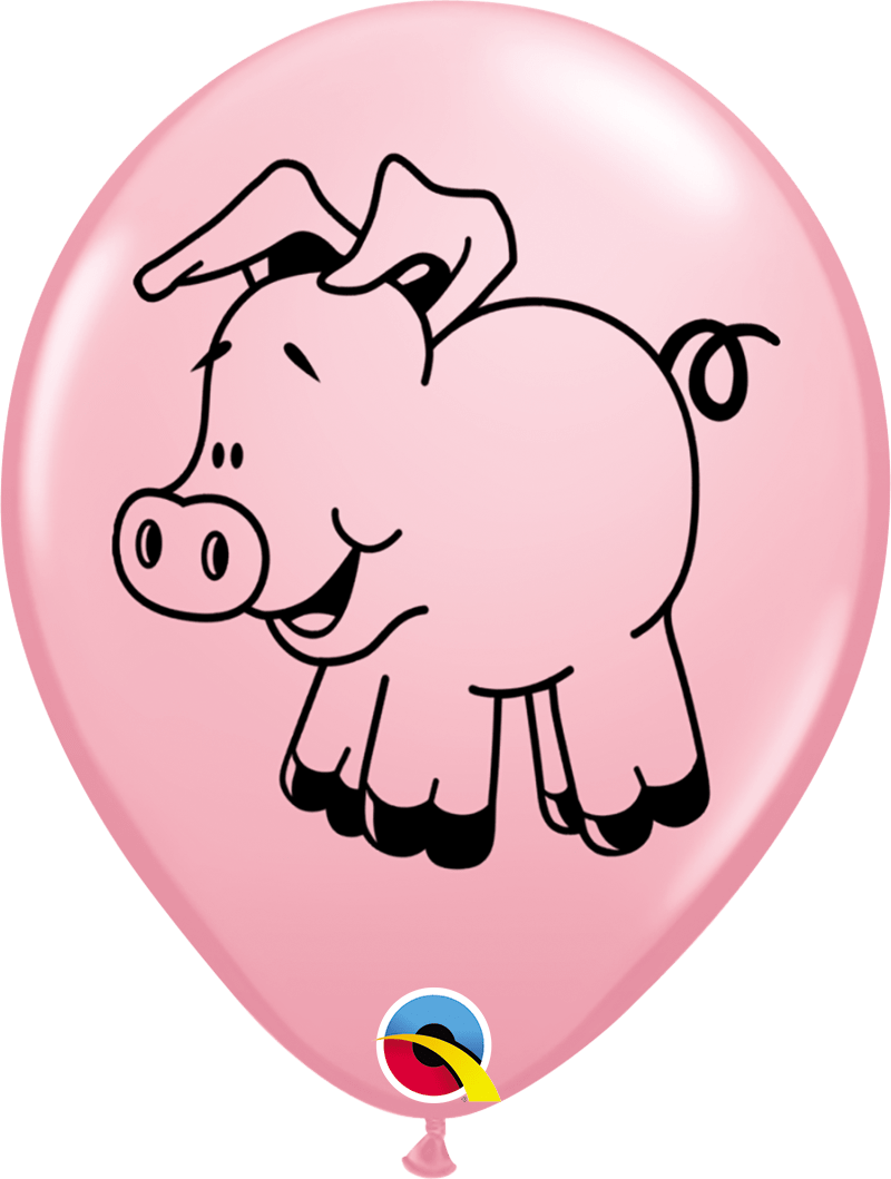 Qualatex Latex 11" Round Farm Animal Assortment (50 pack)