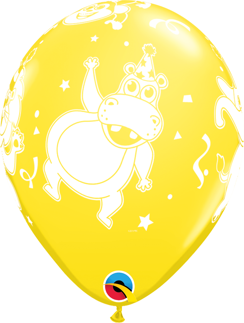 Qualatex Latex 11" Round Party Animals Balloons (50 pack)